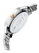 Load image into Gallery viewer, Titan Women&#39;s Elegance Moonphase Two-Tone Anthracite Dial Watch