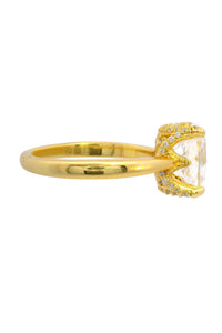 SYDNEY SOIRÉE ELAINE CUSHION CUT RING GOLD