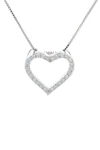 Load image into Gallery viewer, GEORGINI GOLD HEART 0.5TCW IN 9CT WHITE GOLD PENDANT