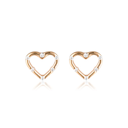 SUMMER SORBET CANDY CUPID EARRINGS ROSE GOLD