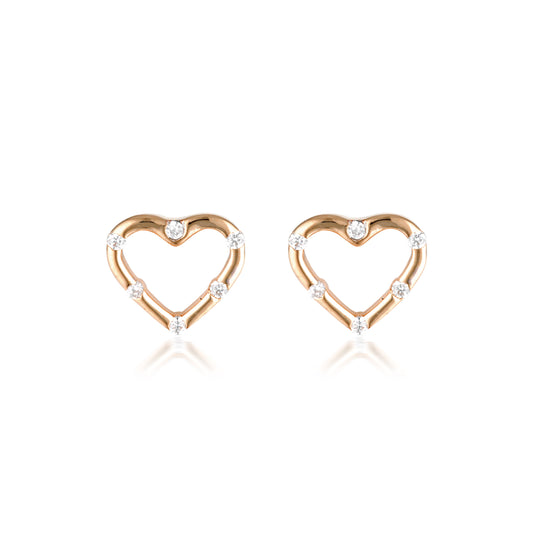SUMMER SORBET CANDY CUPID EARRINGS ROSE GOLD