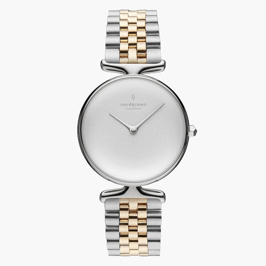 Nordgreen Unika 32mm Silver Golf 5 Link Strap Watch