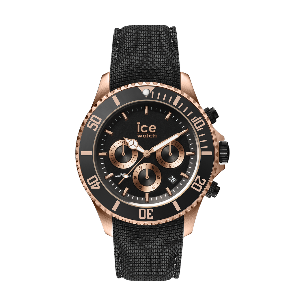 ICE steel - Black Rose-Gold - Chrono