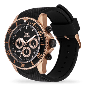 ICE steel - Black Rose-Gold - Chrono