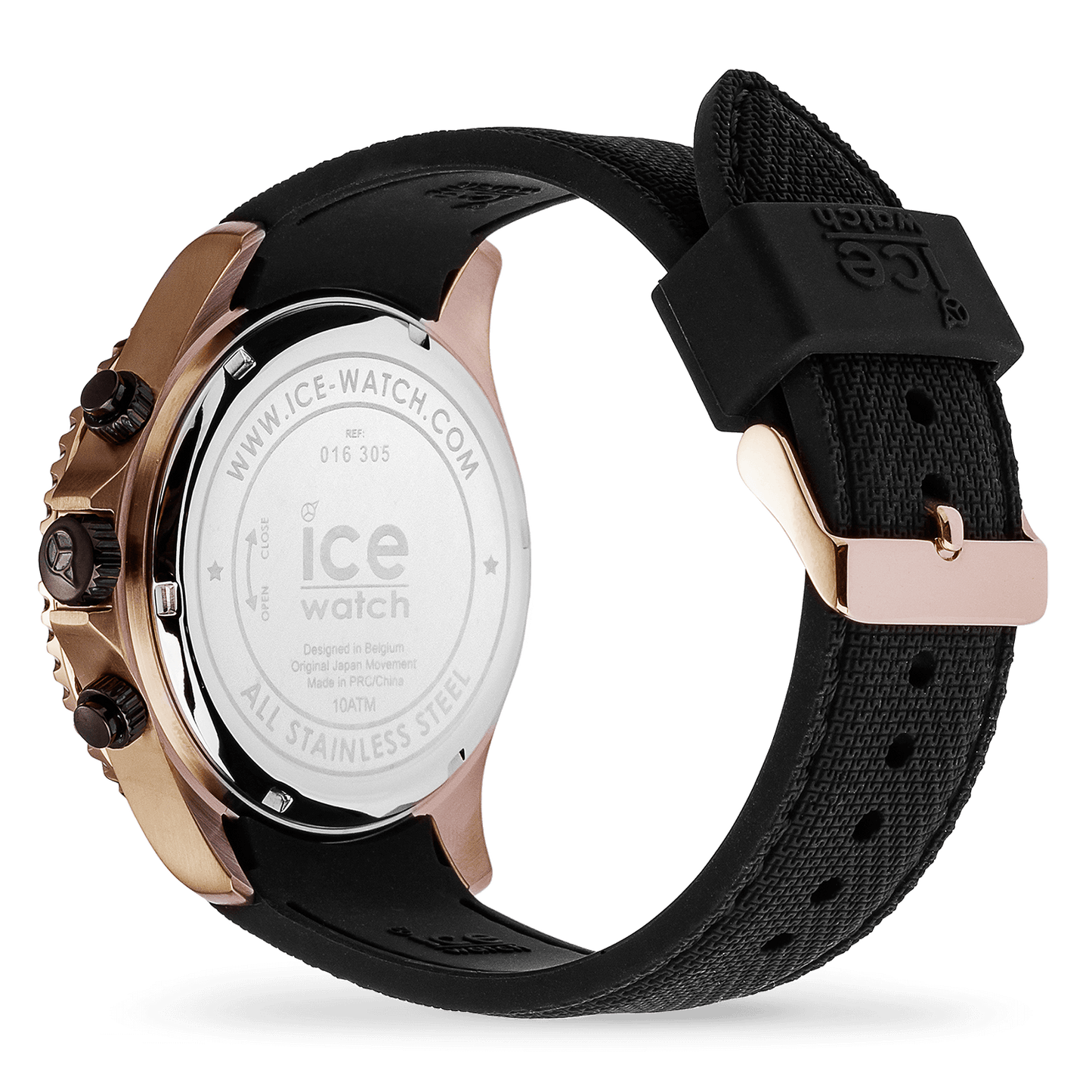 ICE steel - Black Rose-Gold - Chrono
