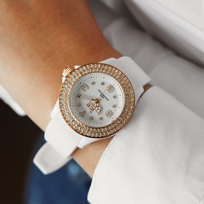 ICE star - White rose-gold - Smooth