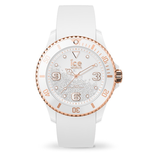 ICE crystal - White rose-gold - Smooth