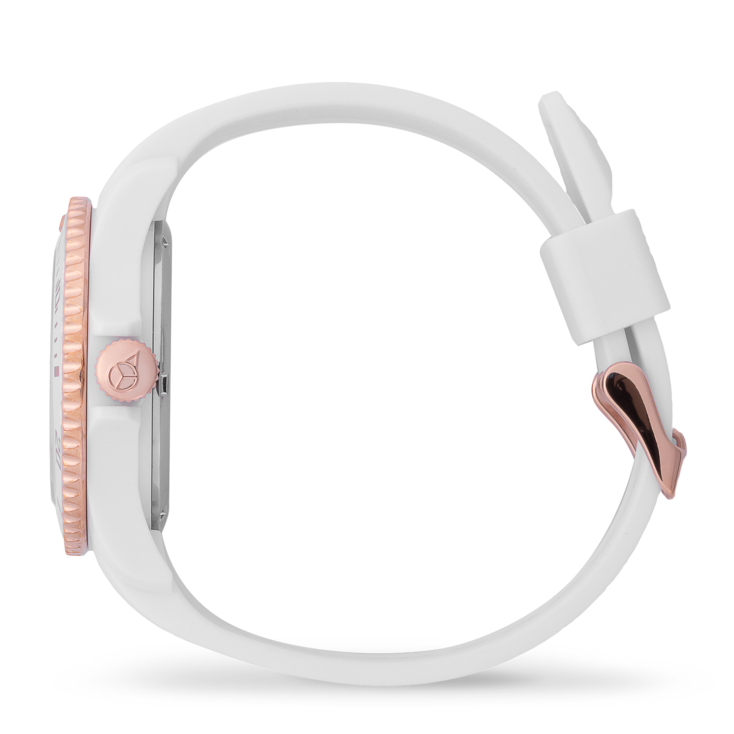 ICE crystal - White rose-gold - Smooth