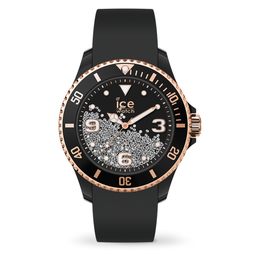 ICE crystal - Black rose-gold - Smooth