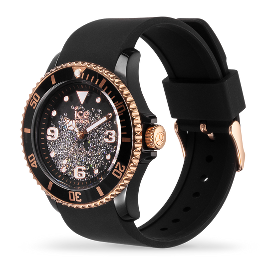 ICE crystal - Black rose-gold - Smooth
