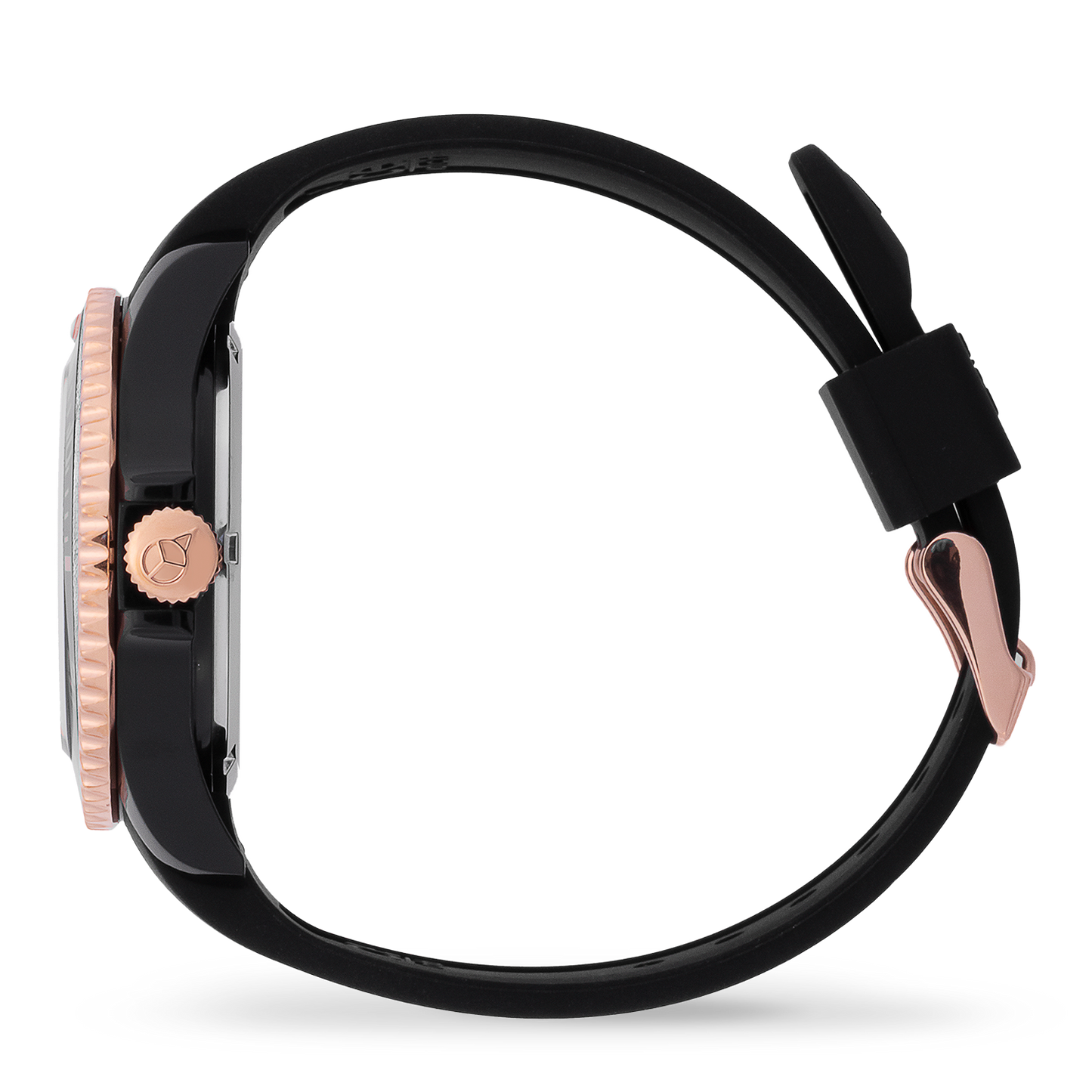 ICE crystal - Black rose-gold - Smooth