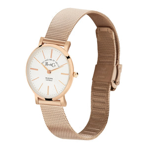 Rose & Coy You had me at hello 30mm Rose Gold | Mesh Strap Watch