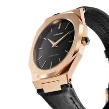 Load image into Gallery viewer, D1 Milano Ultra Slim 40mm Rose Gold Leather Watch