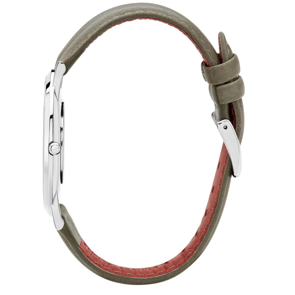 Rose & Coy Pinnacle Ultra Slim 40mm Silver | Sage Dial | Sage Leather Strap Watch
