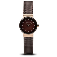 Load image into Gallery viewer, Bering Classic Polished Rose Gold Swarovski Watch