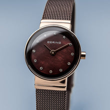 Load image into Gallery viewer, Bering Classic Polished Rose Gold Swarovski Watch