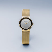 Load image into Gallery viewer, Bering Classic Polished Gold Mesh Swarovski Watch