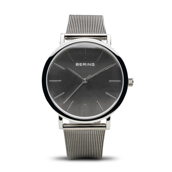 Bering Sale Polished Silver 36mm Watch