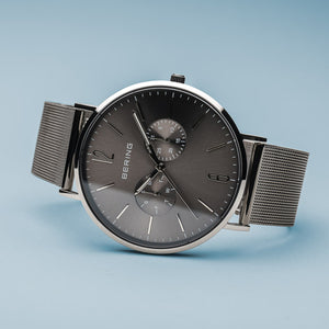 Bering Classic Polished Silver Combo Watch