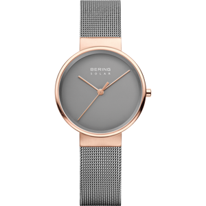 Bering Ladies Brushed Solar Grey Watch