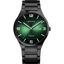 Load image into Gallery viewer, Bering Men&#39;s Titanium Green Watch