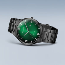 Load image into Gallery viewer, Bering Men&#39;s Titanium Green Watch