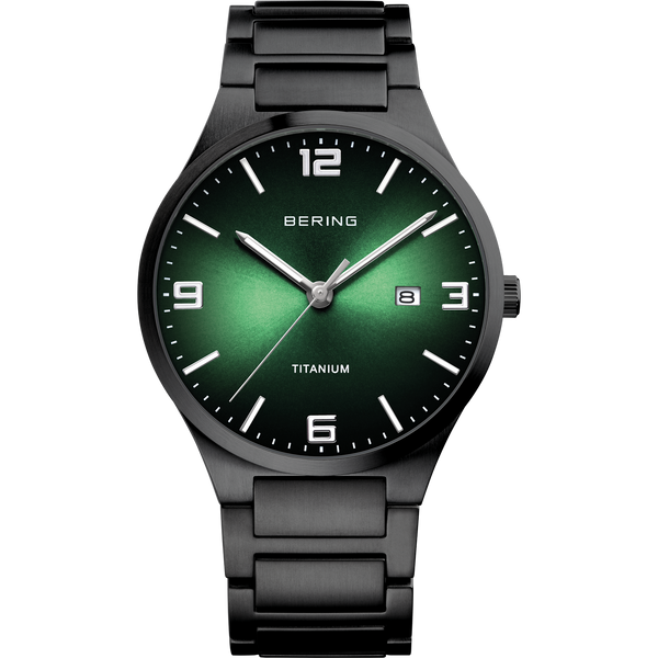 Bering Men's Titanium Green Watch