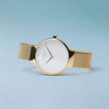 Load image into Gallery viewer, Bering Max René Polished Gold Mesh Watch