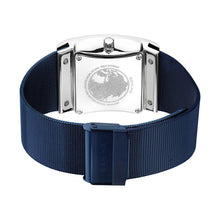 Load image into Gallery viewer, Bering Men&#39;s Slim Solar Rectangular Blue Watch