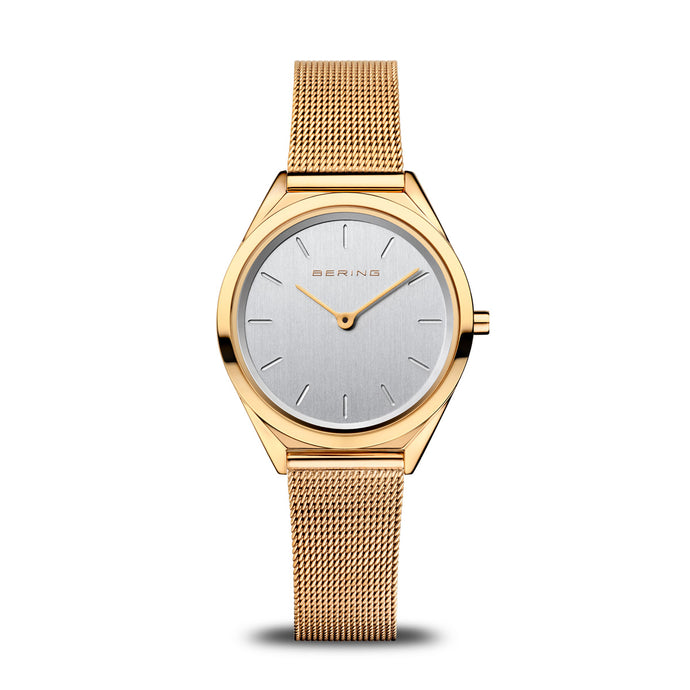 Bering Ultra Slim Polished Gold Watch