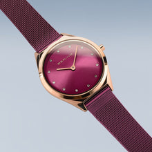 Load image into Gallery viewer, Bering Ladies Ultra Slim Purple Watch