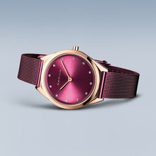 Load image into Gallery viewer, Bering Ladies Ultra Slim Purple Watch