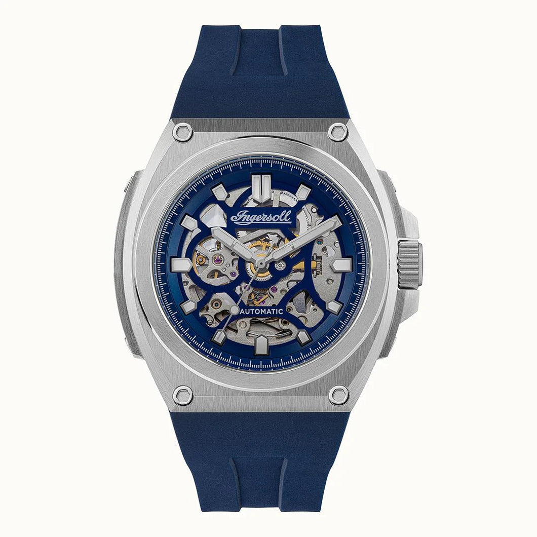 Ingersoll The Motion Automatic Silver Blue Watch