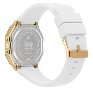 ICE digit retro - White gold