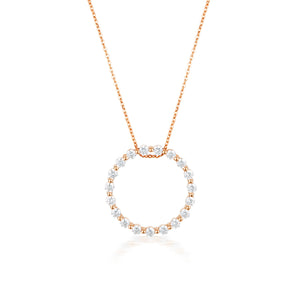 GEORGINI CIRCLE OF LIFE PENDANT - ROSE GOLD