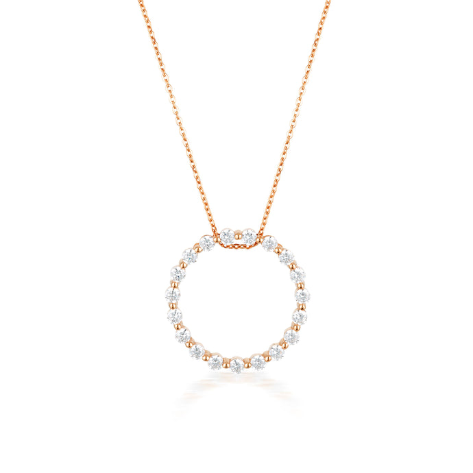 GEORGINI CIRCLE OF LIFE PENDANT - ROSE GOLD