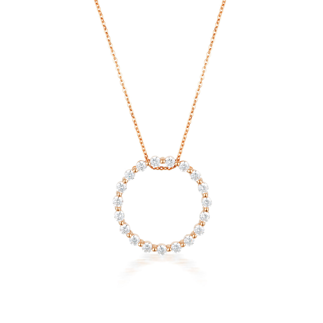 GEORGINI CIRCLE OF LIFE PENDANT - ROSE GOLD