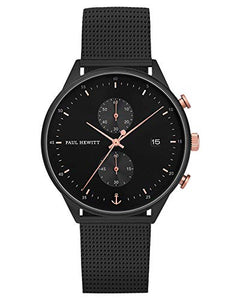 Paul Hewitt Black Sunray Mesh Watch