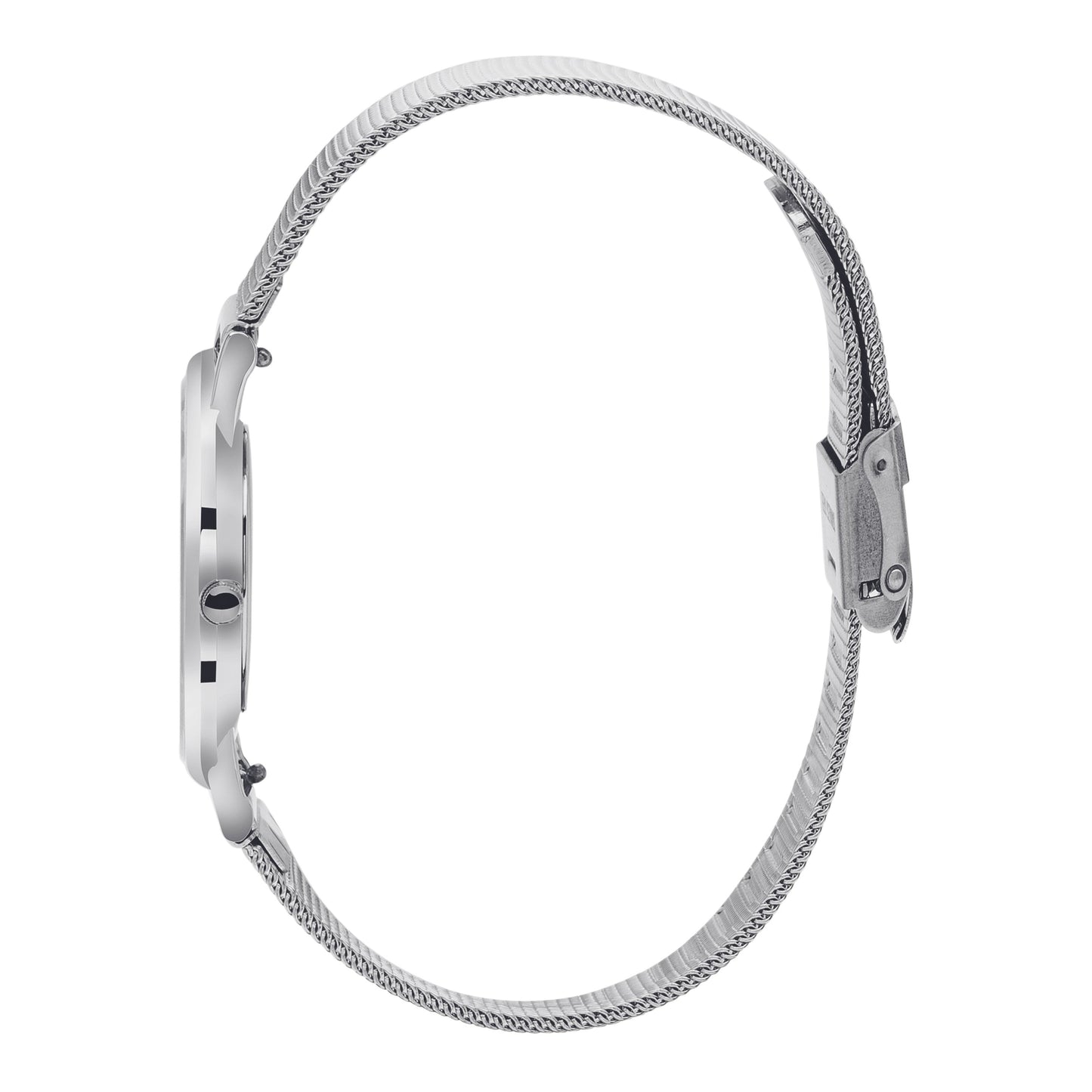 Rose & Coy Mini Pinnacle Ultra Slim 34mm Silver | Mesh Strap Watch