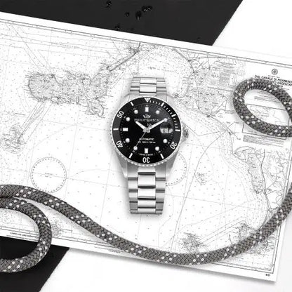 Philip Caribe Swiss Made Diving Men's Automatic Black Watch