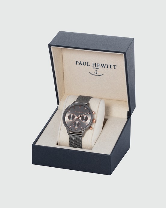 Paul Hewitt Everpulse Grey Metalic Mesh Watch
