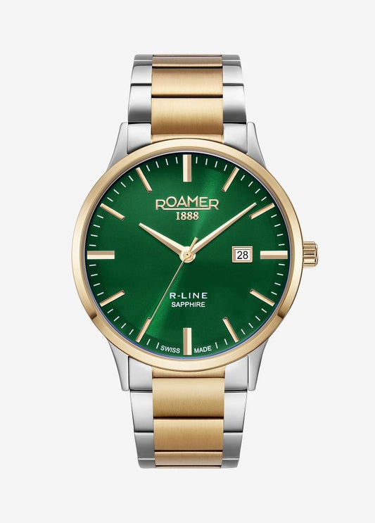 Roamer R-Line Classic Two-Tone Green Watch