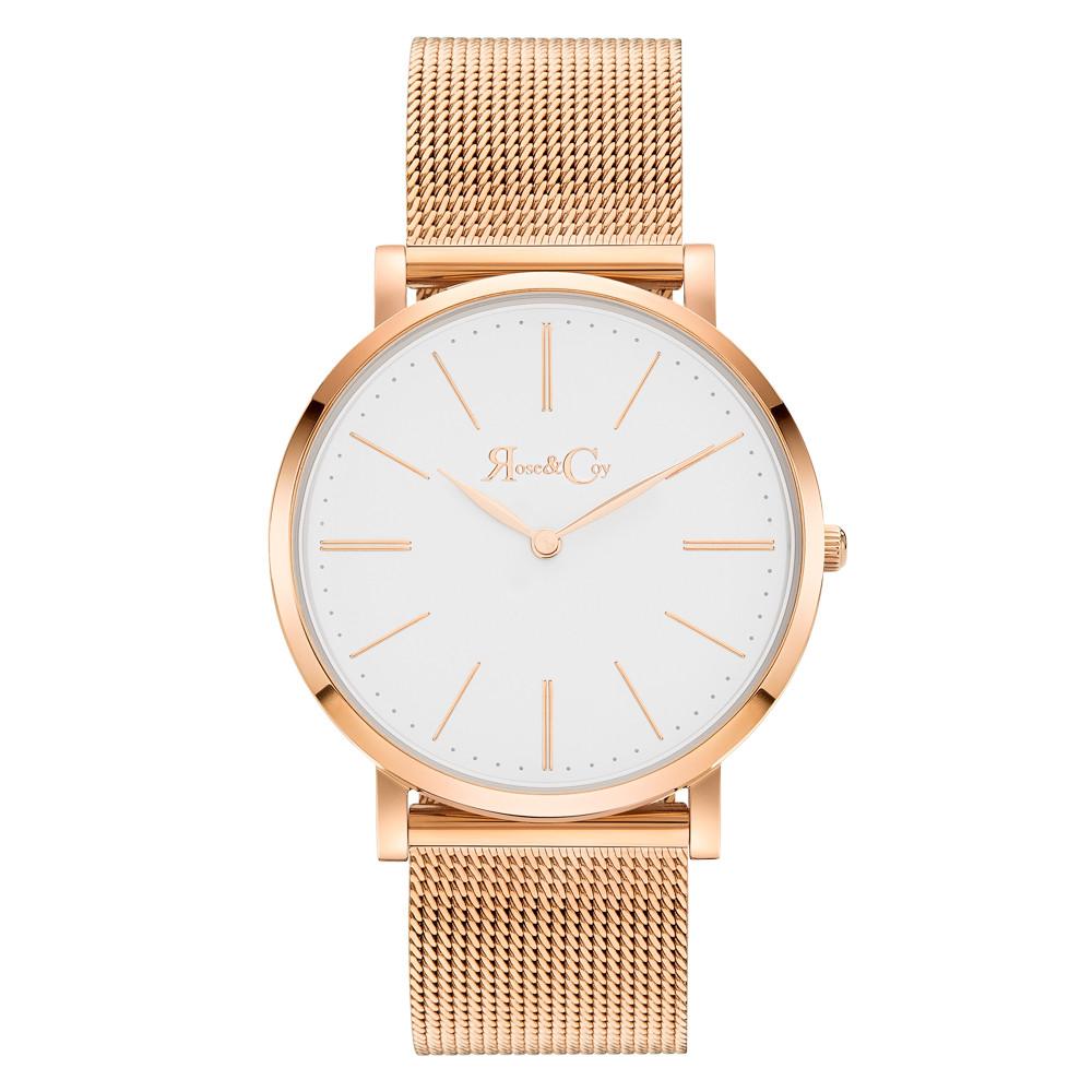 Rose & Coy Pinnacle Ultra Slim 40mm Rose Gold | Mesh Strap Watch
