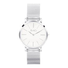 Load image into Gallery viewer, Rose &amp; Coy Mini Pinnacle Ultra Slim 34mm Silver | Mesh Strap Watch