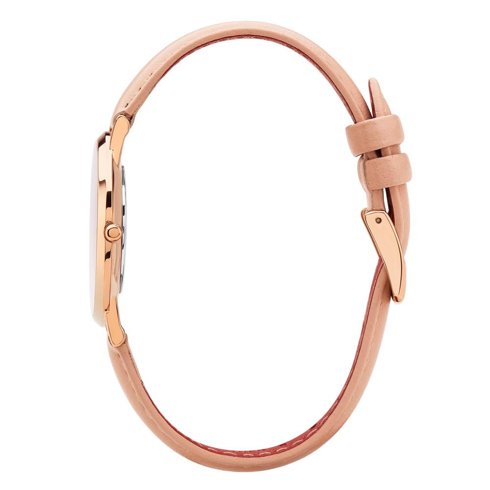 Rose & Coy Mini Pinnacle Ultra Slim 34mm Rose Gold | Peach Leather Watch