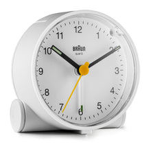 Load image into Gallery viewer, Braun Classic Analogue White Alarm Clock