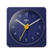 Load image into Gallery viewer, Braun Classic Travel Analogue Alarm Clock Blue