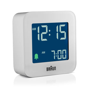 Braun Digital Travel Alarm Clock White