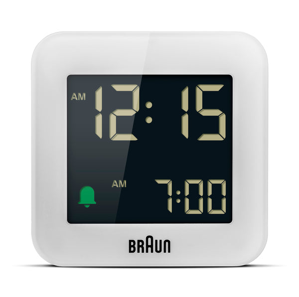 Braun Digital Travel Alarm Clock White