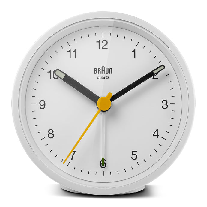 Braun Classic Analogue Alarm Clock White